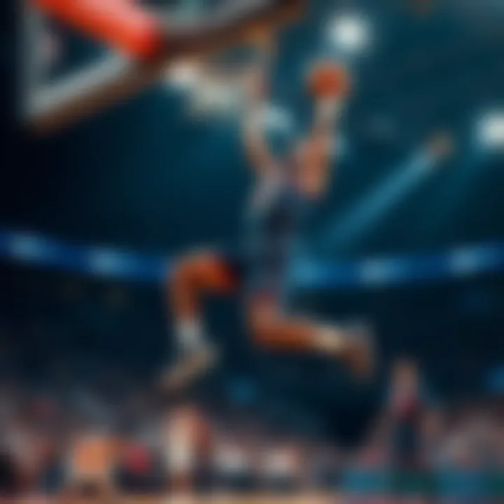 Jase Richardson, son of NBA star Jason Richardson, leaps into the air for a dunk during a basketball game, showcasing his skills and honoring his father's legacy.