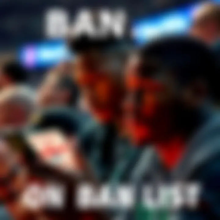 Julius Randle on Ban List A fan looks frustrated while viewing news about Julius Randle's performance on a smartphone, indicating he is on a ban list.