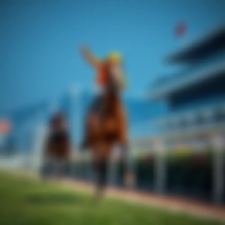 Ka Ying Rising crossing the finish line at the 2026 Chairman's Sprint Prize, celebrating victory with its jockey