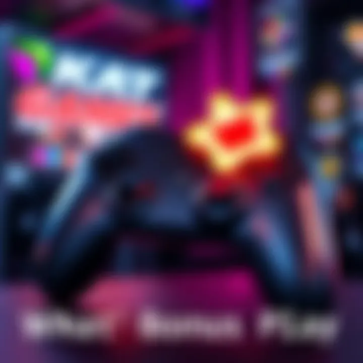 Graphic showing a game controller with a bonus play symbol, representing KAT's free bonus play updates