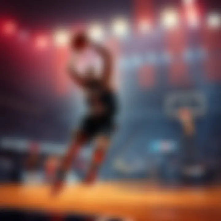 The Kat Mangler displays intense energy while dominating the basketball court