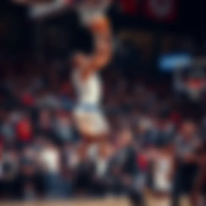 Kawhi Leonard leaps for a rebound during a Clippers game, fans cheering in the background