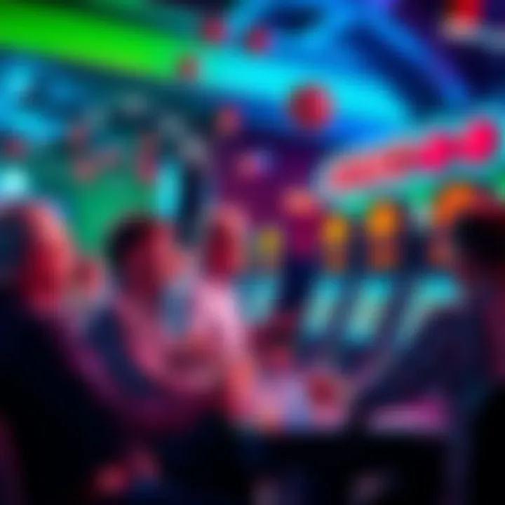 Players enjoy a game of Keno, betting on numbers as excitement fills the air.