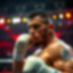 Kevin Christian preparing for his fight against Tafa Ko, showcasing determination and focus in the arena.