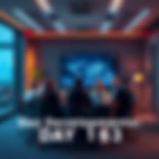 A summary of important events happening on Day 163, showing people discussing key insights in a meeting room