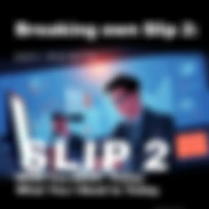 Illustration of a person analyzing data and trends connected to Slip 2.