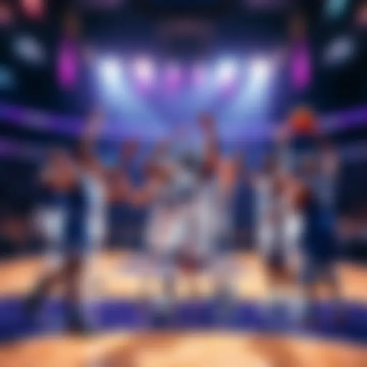 Kings Celebrate Triple Doubles The Kings players celebrate on the court after achieving multiple triple doubles in a recent game, showing teamwork and excitement.