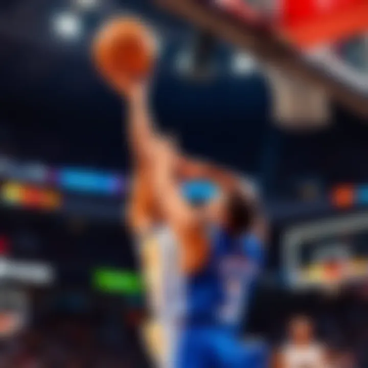 Klay Thompson Shooting a Basketball Klay Thompson in action, perfectly shooting the basketball during a game