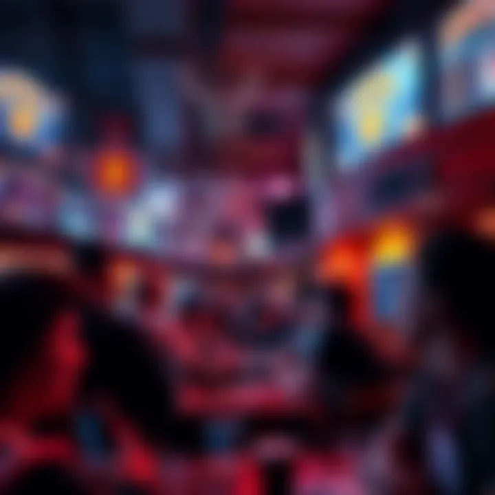 Fans discussing the Knicks game controversy in a crowded sports bar