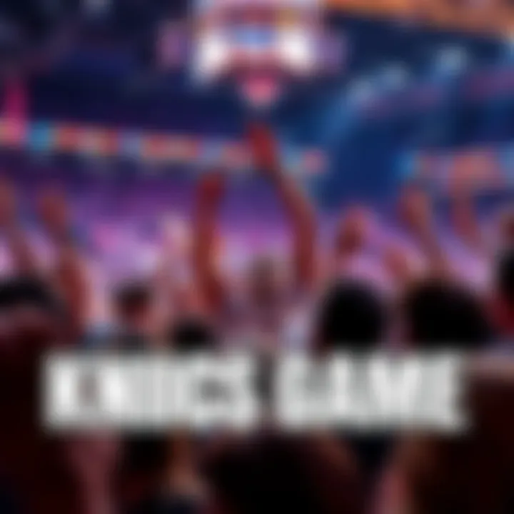 Exciting Knicks Game Moments Fans cheering and celebrating a thrilling moment at a Knicks game