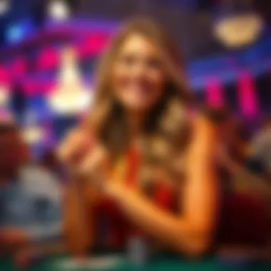 Kristen Foxen Celebrating Her Poker Win Kristen Foxen smiles while holding her poker championship bracelet on stage after winning a high-stakes event
