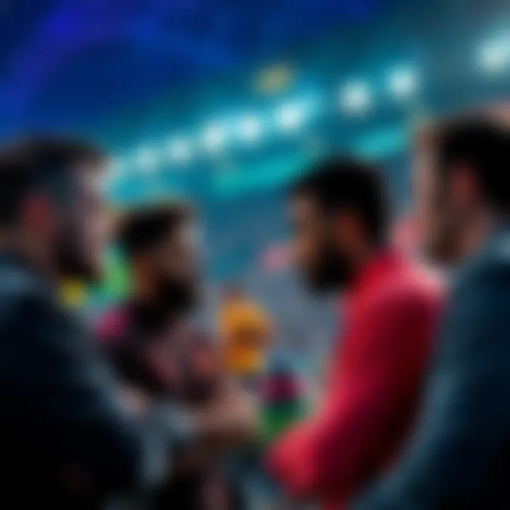 Fans discussing La Liga updates in a vibrant online forum setting