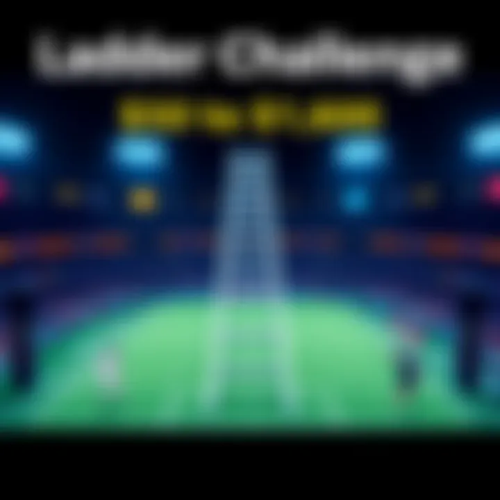 Ladder Challenge Day 1 Bets A graphic showing bets placed on Dortmund and Spartans for the ladder challenge