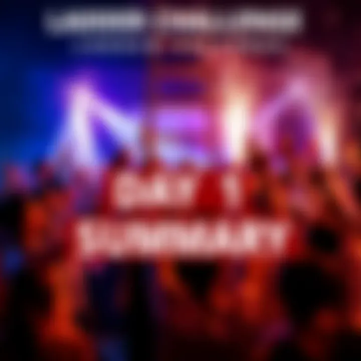 Participants celebrating the successful conclusion of Day 1 of the Ladder Challenge with excitement for Day 2 announcements