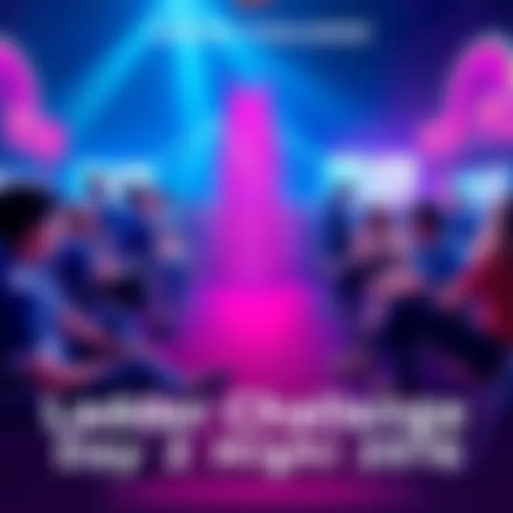 Ladder Challenge Day 2 Highlights Participants engaging in the Ladder Challenge on Day 2, showcasing their strategies and tracking wins.