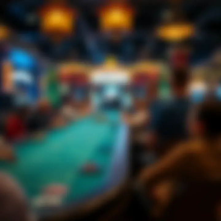 Las Vegas Casino Table with Players A crowded Las Vegas casino table with players looking frustrated at the game outcome, reflecting concerns over rigged games.