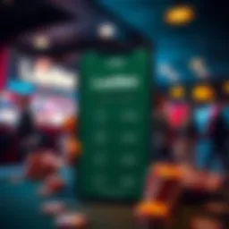 Screenshot showing the LastBet app features for tracking gambling progress and blocking triggers