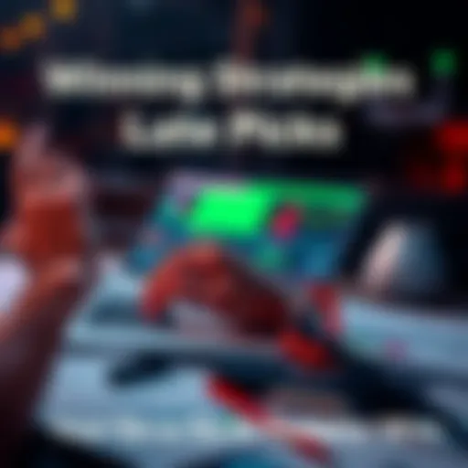 A person analyzing sports betting data on a laptop, with notes and statistics spread around