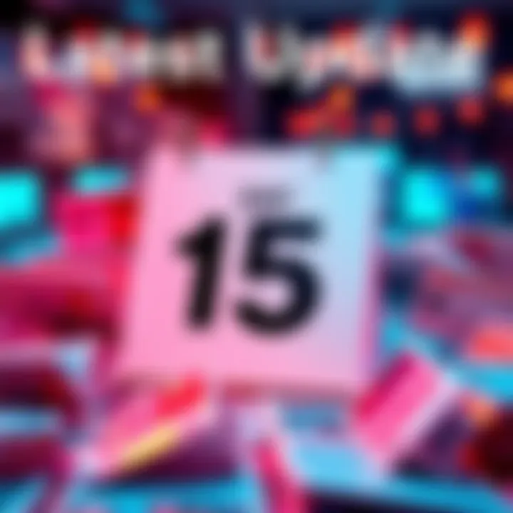 Latest Updates on Day 15 A calendar marking Day 15 with news headlines around it