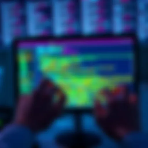 A collection of code snippets on a computer screen with hands reviewing them.