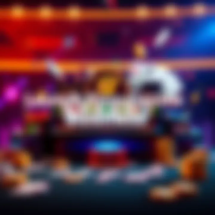 A vibrant graphic showing a casino theme with jackpot slots and cards, symbolizing the launch of a sweepstake casino business.