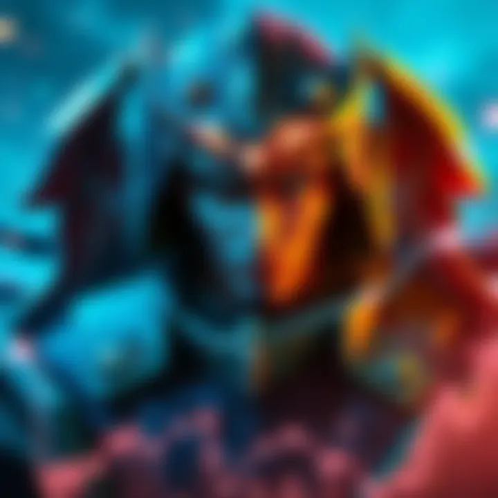 A graphic showing a League of Legends champion with betting odds and statistics overlayed, illustrating the betting system's features