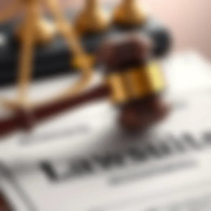 A gavel on a legal document with the words 'lawsuit' and 'accountability' visible