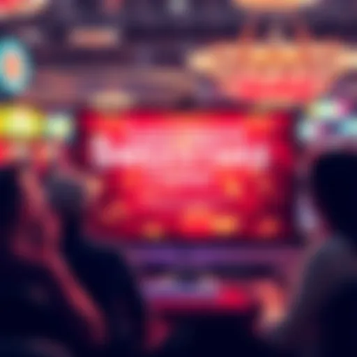 A graphic showing a computer screen displaying a legitimate sweepstakes casino with happy players celebrating their wins.