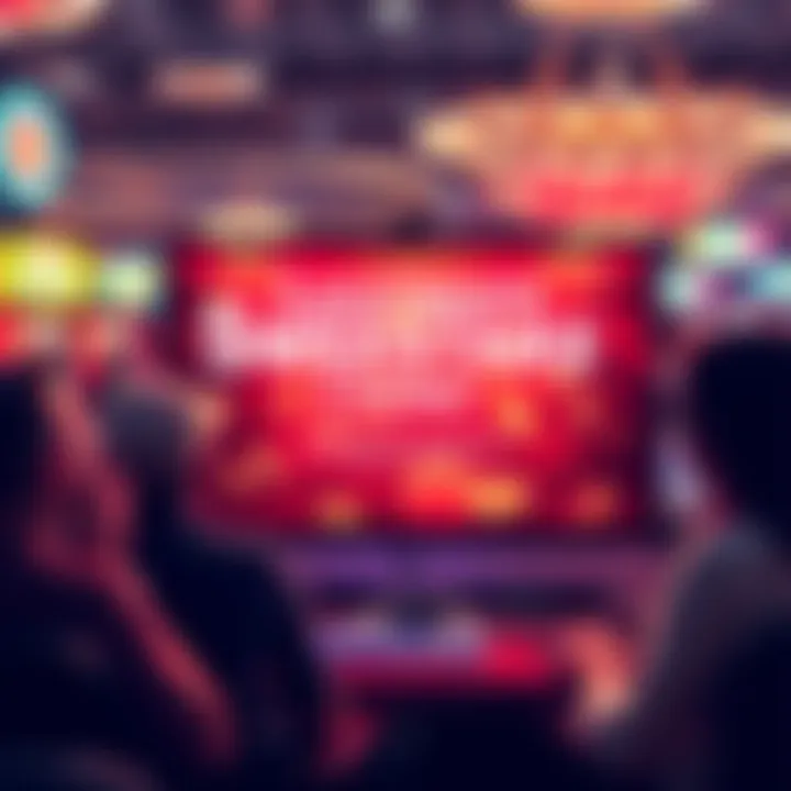 Legitimate Sweepstakes Casino A graphic showing a computer screen displaying a legitimate sweepstakes casino with happy players celebrating their wins.