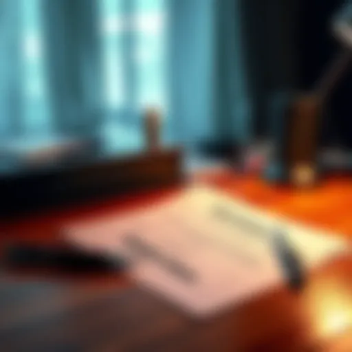 A handwritten letter on a wooden desk with a pen beside it, symbolizing a call for help regarding gambling addiction