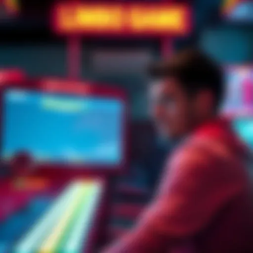 A player looks frustrated while losing in an online limbo game, with a screen showing empty balance and upcoming game results.