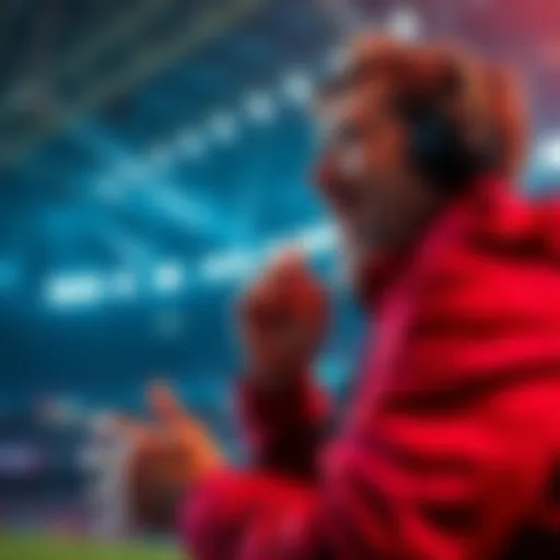A bettor reacts to a dramatic odds shift while live betting on a France game.