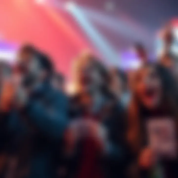 People engaging in live betting action with excited expressions and betting slips in hand.