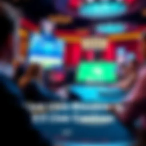 Players engaged in live blackjack game at an Arizona online casino, with virtual dealer on screen and cards displayed.