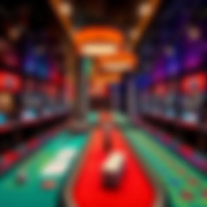 A view of a live dealer casino with professional dealers, game tables, and streaming equipment in action.