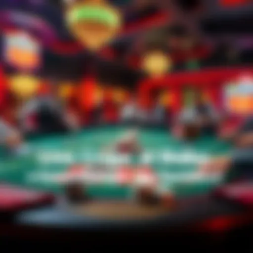 A live craps table with players placing bets and a dealer rolling dice