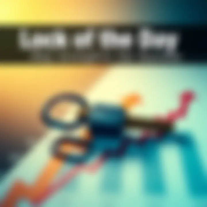 A key placed on a chart with arrows indicating upward trends, symbolizing success strategies