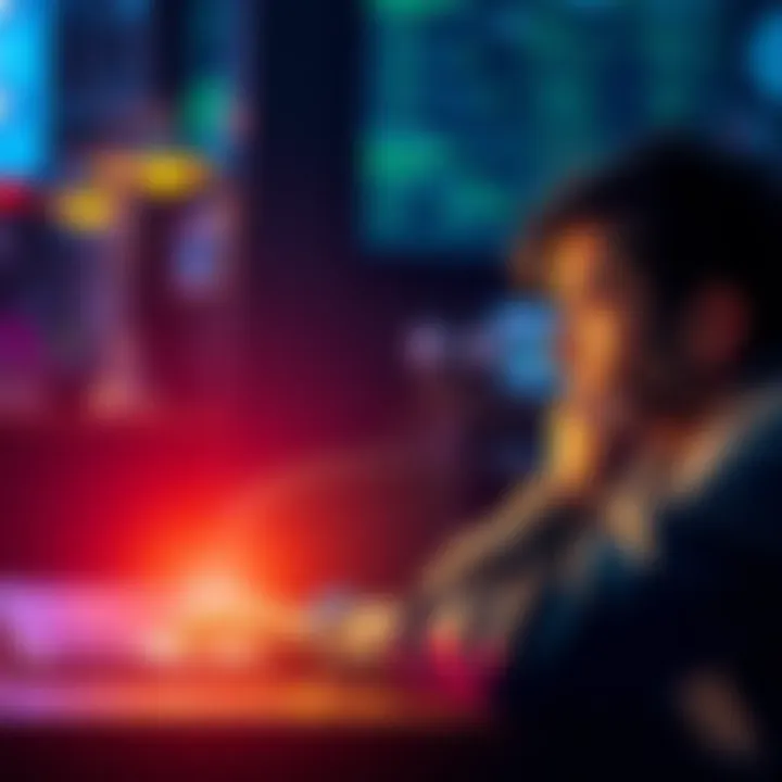 Login Issues on Betting Platforms A frustrated person looking at their laptop screen while trying to access betting sites like FanDuel and DraftKings.