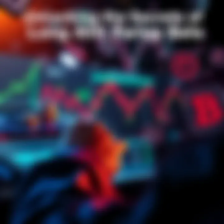 A person placing a long parlay bet on a betting app, surrounded by sports betting icons and charts.