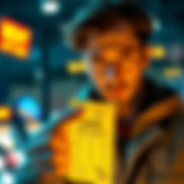 A person holding a lottery ticket with a disappointed expression, highlighting the theme of luck and missing out by one digit.