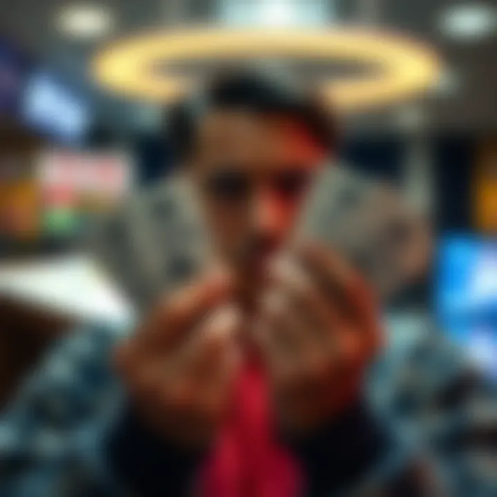 A person holding lottery tickets while looking skeptical, representing doubts about the fairness of lottery systems.