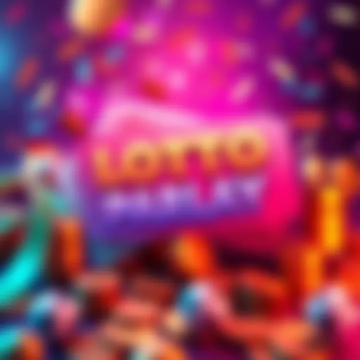 Exciting Lotto Parlay Event A vibrant graphic showcasing lottery tickets, coins, and celebratory elements for the Lotto parlay event