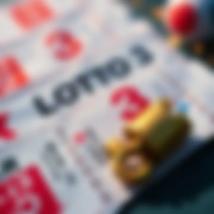 A close-up of Lotto #3 tickets alongside a lucky charm, representing hopes for a big win.