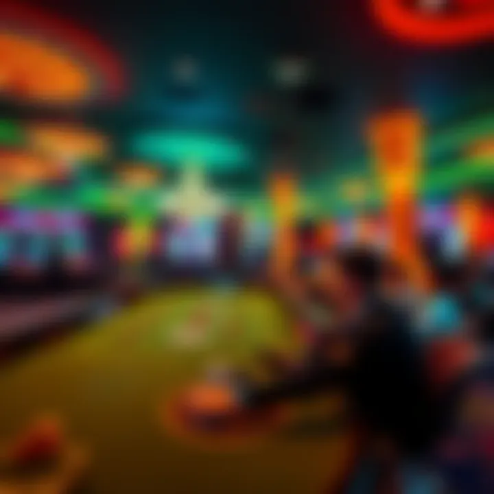 A craps table with low minimum bets in a Las Vegas casino, showing players enjoying the game