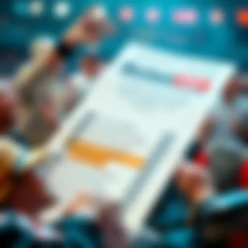 A close-up view of a betting slip with low-risk options highlighted, surrounded by excited comments on a forum