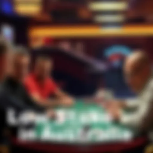 A group of players at a table in a pub, engaged in a no-limit hold'em poker game, with cards and chips visible on the table.