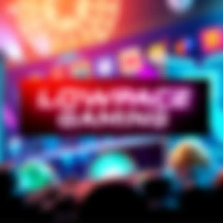 A colorful banner showcasing LOWPACE GAMING logo on the GameVault platform with gaming icons