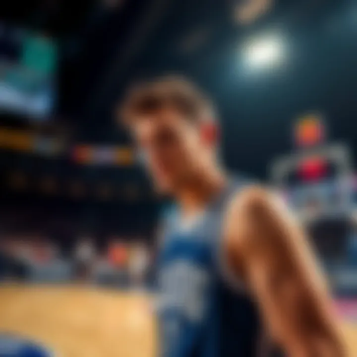 Doncic Reacts to Missed Triple Double Luka Doncic looking disappointed on the basketball court after a missed triple double due to a rebound error