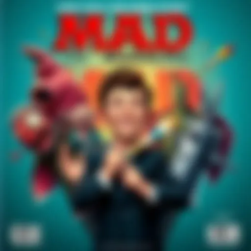 The latest MAD Magazine cover featuring quirky characters and satire reflecting modern humor.