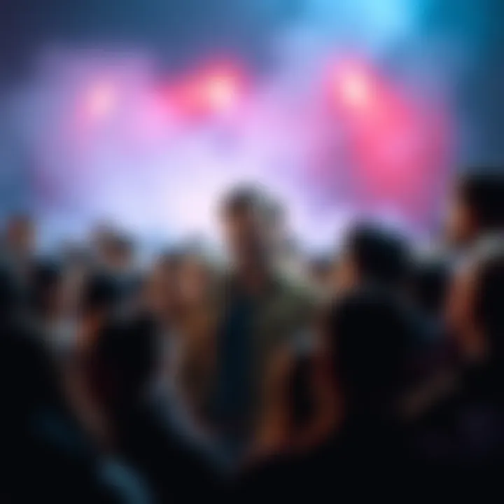 Man Challenging Norms A man confidently standing in front of a crowd, engaging in a heated discussion about societal norms, with curious faces reflecting various opinions.